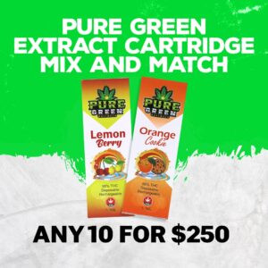 PURE GREENS EXTRACT 10 CARTRIDGE MIX AND MATCH