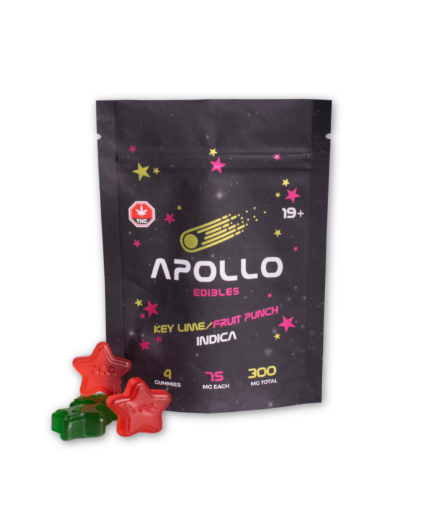 Apollo Key Lime/Fruit Punch Shooting Stars Gummies (300MG THC)