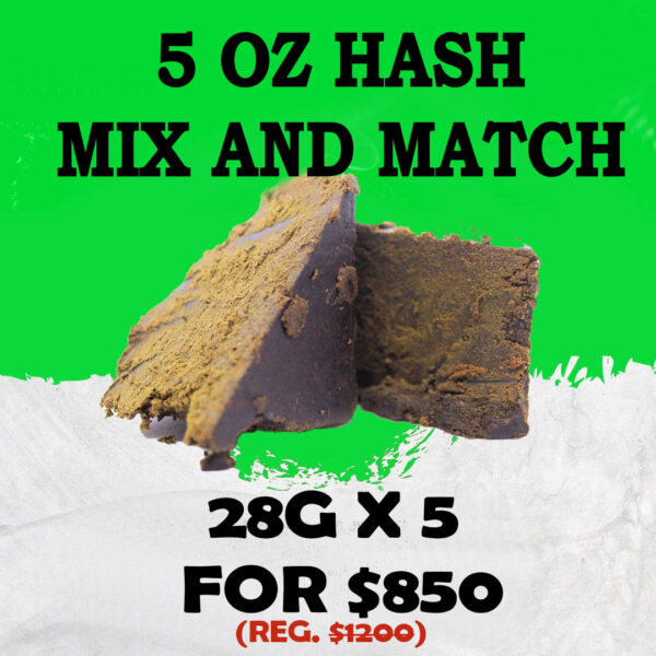 5 OZ HASH MIX AND MATCH