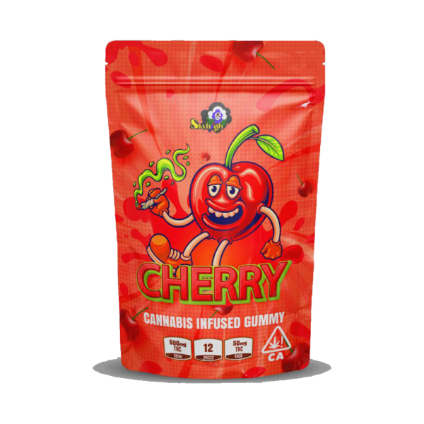 Sky High Edibles – CHERRY THC Gummies (600mg)