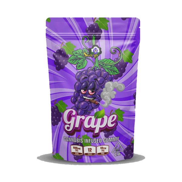 Sky High Edibles – GRAPE THC Gummies (600mg)