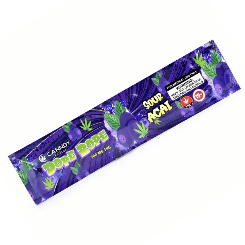 CANNDY ~ DOPE ROPES SOUR ACAI ~ 500MG