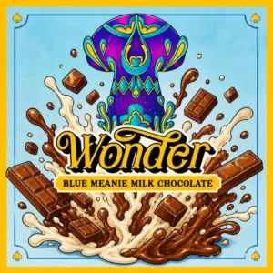 WONDER BLUE MEANIE MUSHROOM CHOCOLATE BAR ~ MILK CHOCOLATE