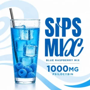 EUPHORIA PSYCHEDELICS ~ MUSHROOM BLUE RASPBERRY SIPS ~ 1000MG